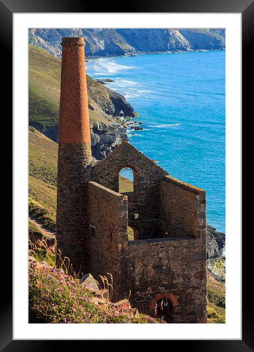 Wheal Coats Engine House Chapel Porth Cornwall Framed Mounted Print by Brian Roscorla