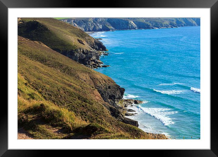 Chapel Porth Cornwall Framed Mounted Print by Brian Roscorla