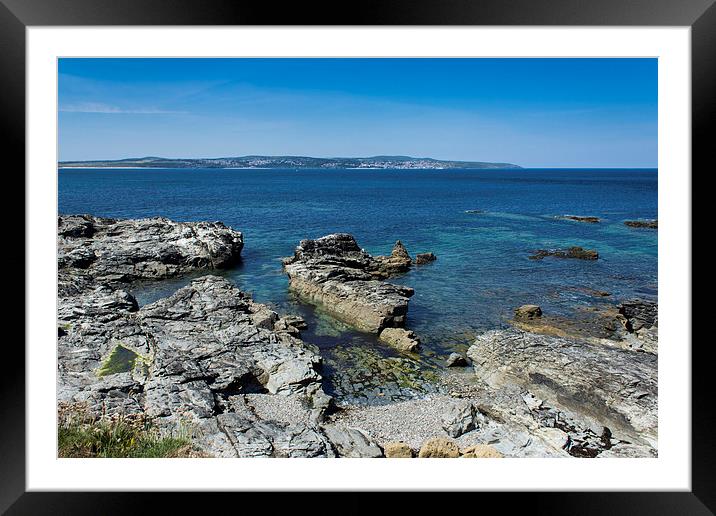 Godrevy Beach Framed Mounted Print by Brian Roscorla