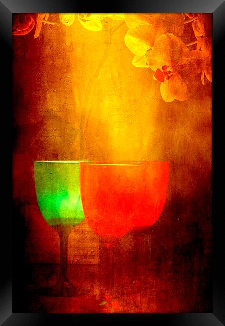 Light Filled Wine Framed Print by Brian Roscorla