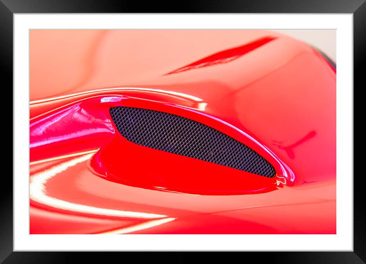 Ducati air intake Framed Mounted Print by Brian Roscorla