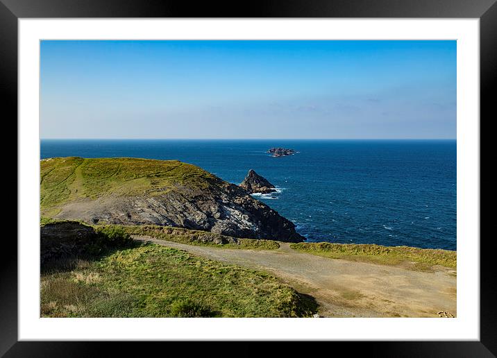 Trevose Headland Framed Mounted Print by Brian Roscorla