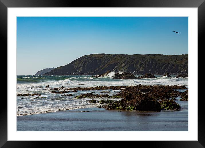 Kennack Sands Framed Mounted Print by Brian Roscorla