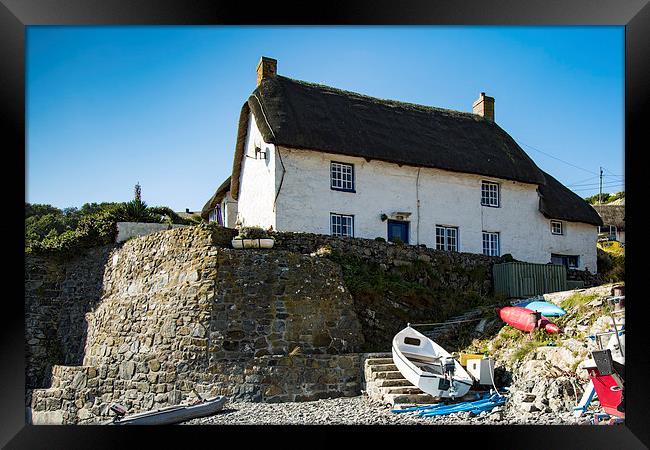 Fishermans Cottage Framed Print by Brian Roscorla