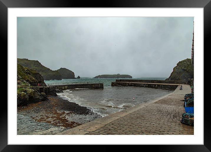 Mullion Cove Framed Mounted Print by Brian Roscorla