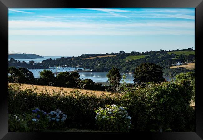 View over restronguet Creek Framed Print by Brian Roscorla
