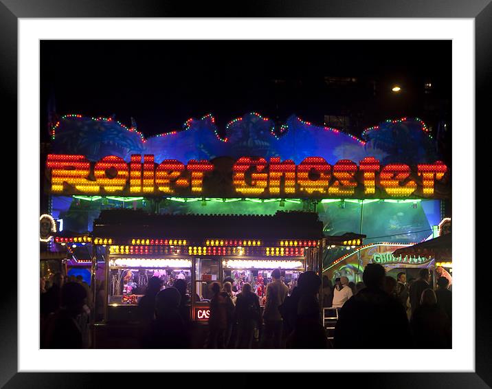 Roller Ghoster Framed Mounted Print by Brian Roscorla