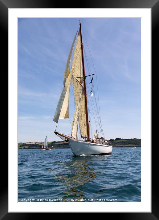 Falmouth Classic 2018 Framed Mounted Print by Brian Roscorla