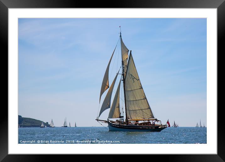 Falmouth Classic 2018 Framed Mounted Print by Brian Roscorla