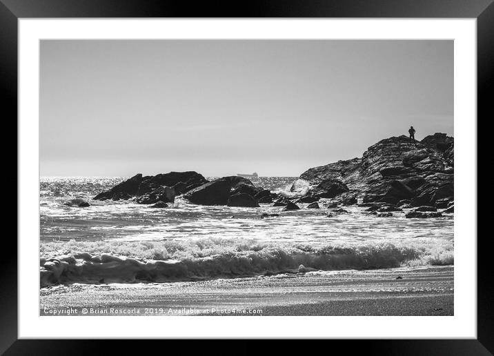 Looking out to Sea Framed Mounted Print by Brian Roscorla