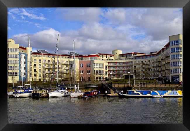 Bristol Harbour Appartments Framed Print by Brian Roscorla