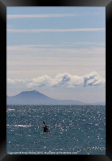 Out of the Blue Framed Print by Andy Morley