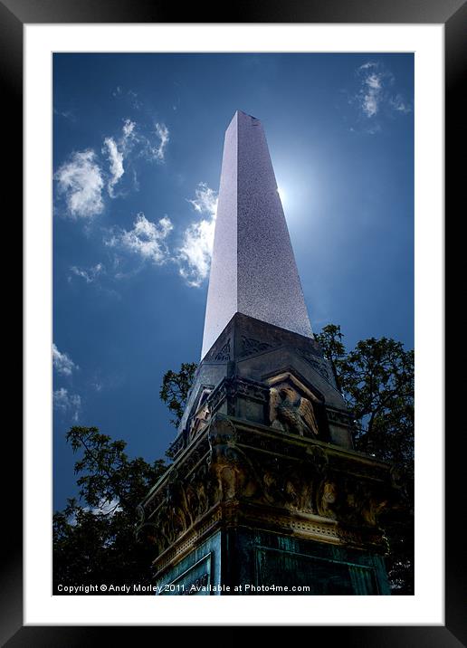 Monument Framed Mounted Print by Andy Morley