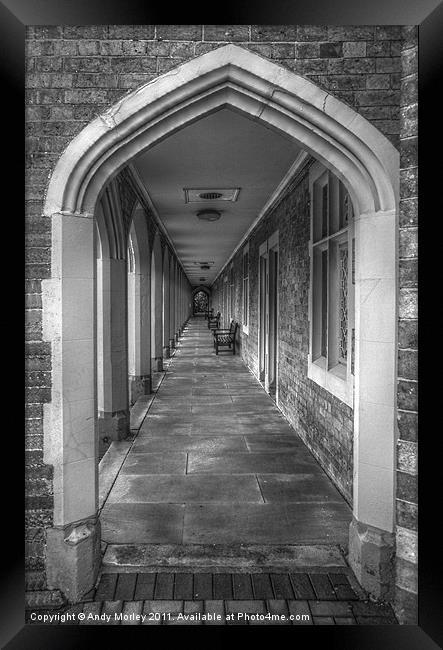 Arch at Almshouses, Bedworth Framed Print by Andy Morley