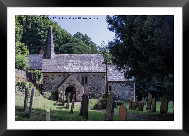 Culbone Church Framed Mounted Print by Andy Morley