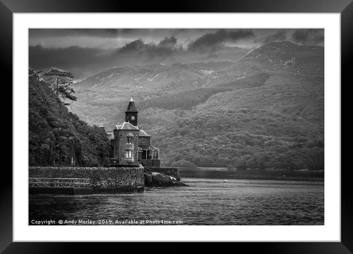 Snowdonia from Barmouth Framed Mounted Print by Andy Morley