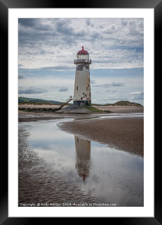 Talacre Lighthouse Framed Mounted Print by Andy Morley