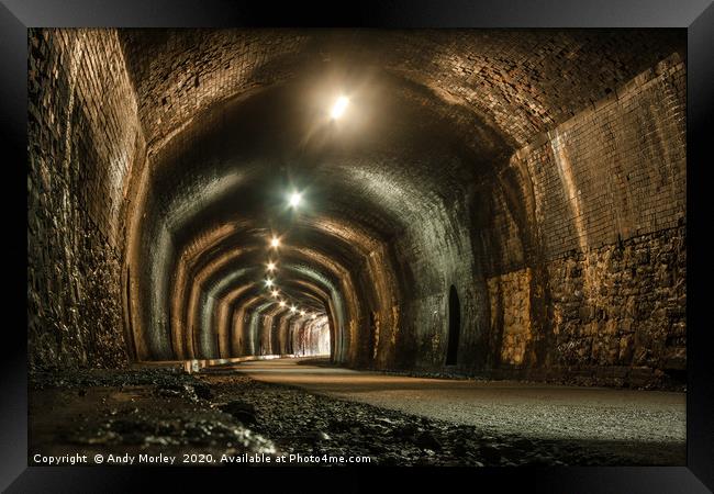 Headstone Tunnel Framed Print by Andy Morley