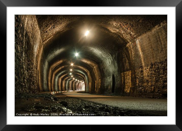 Headstone Tunnel Framed Mounted Print by Andy Morley