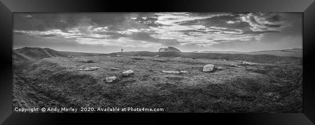 Arbor Low Framed Print by Andy Morley