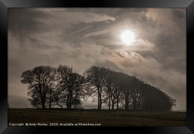 Sinister Skies Framed Print by Andy Morley