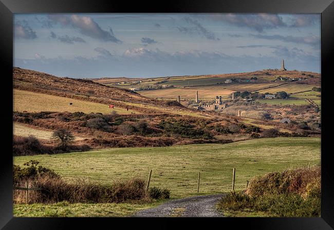 View towards Carn Brea Framed Print by C.C Photography