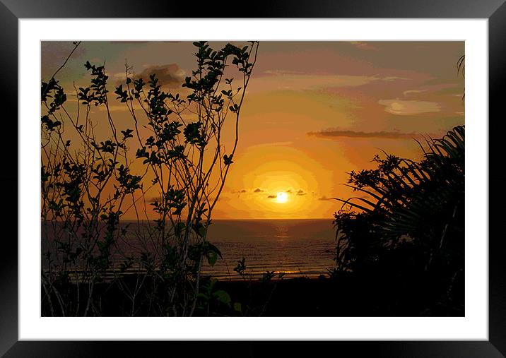 Sunset 2 Framed Mounted Print by james balzano, jr.