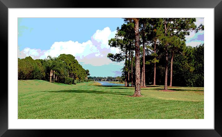 Lake, Sky and Trees Framed Mounted Print by james balzano, jr.