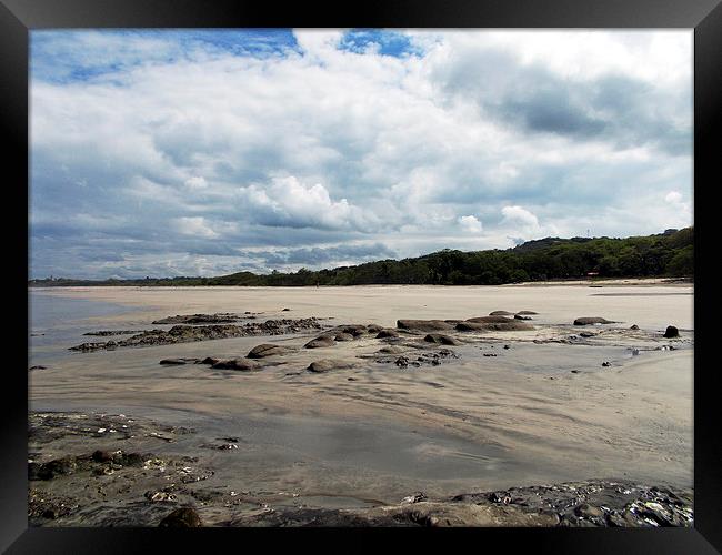 Empty Beach at Playa Pelada Framed Print by james balzano, jr.