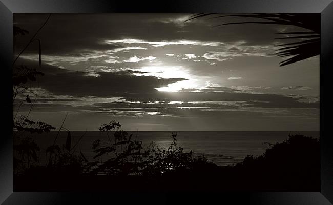  Sunset Duotone Framed Print by james balzano, jr.