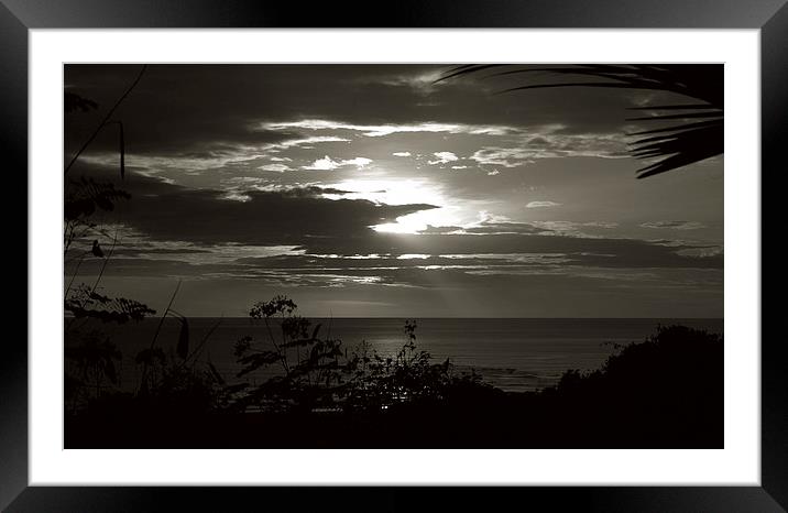  Sunset Duotone Framed Mounted Print by james balzano, jr.