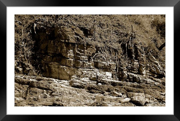  Rock Formation Tritone Framed Mounted Print by james balzano, jr.