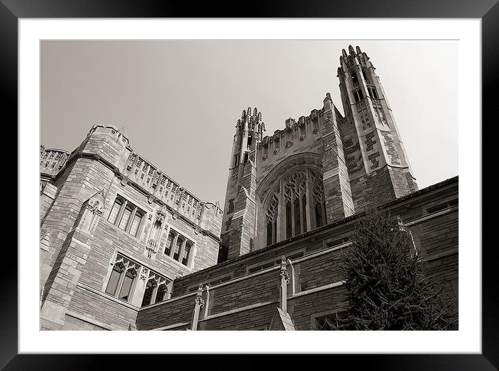 Yale Law School Framed Mounted Print by james balzano, jr.