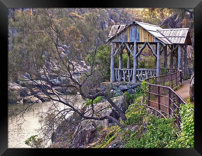 Cataract Gorge Framed Print by tim bowron