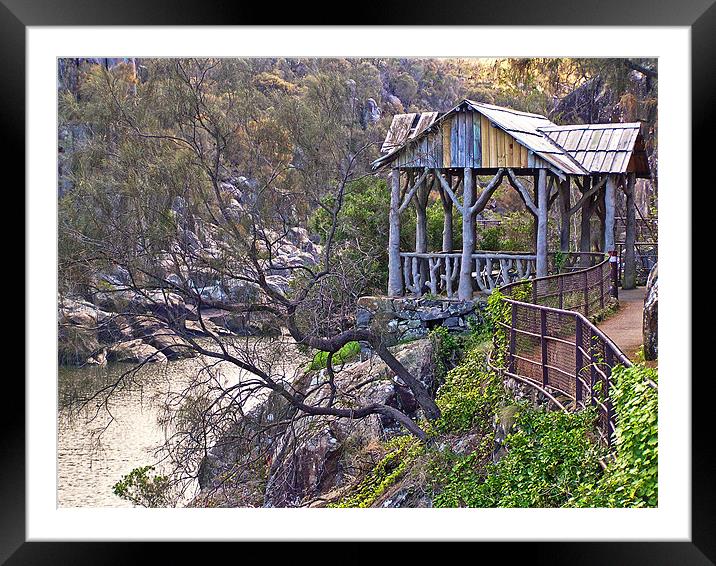 Cataract Gorge Framed Mounted Print by tim bowron