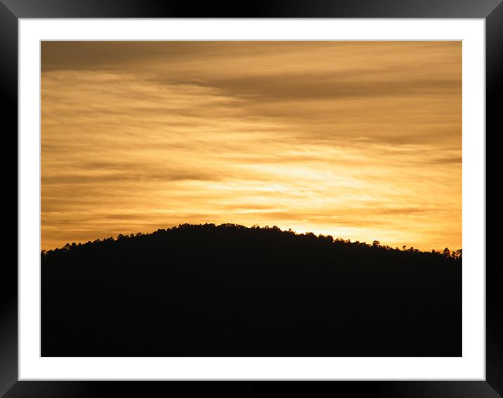 Sunset in Himalyas Framed Mounted Print by Lokesh Kumar