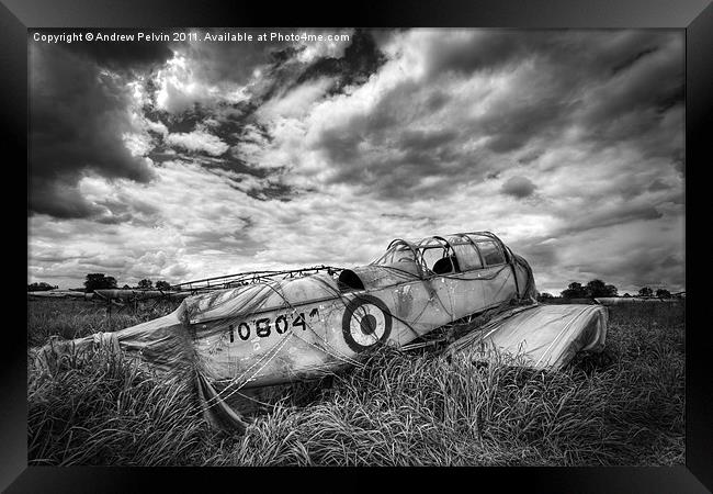Airplane remains Framed Print by Andrew Pelvin