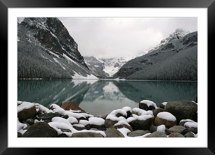 Lake Louise, Banff National Park. Framed Mounted Print by charlie Mellow