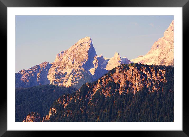View from the German Alps Framed Mounted Print by charlie Mellow