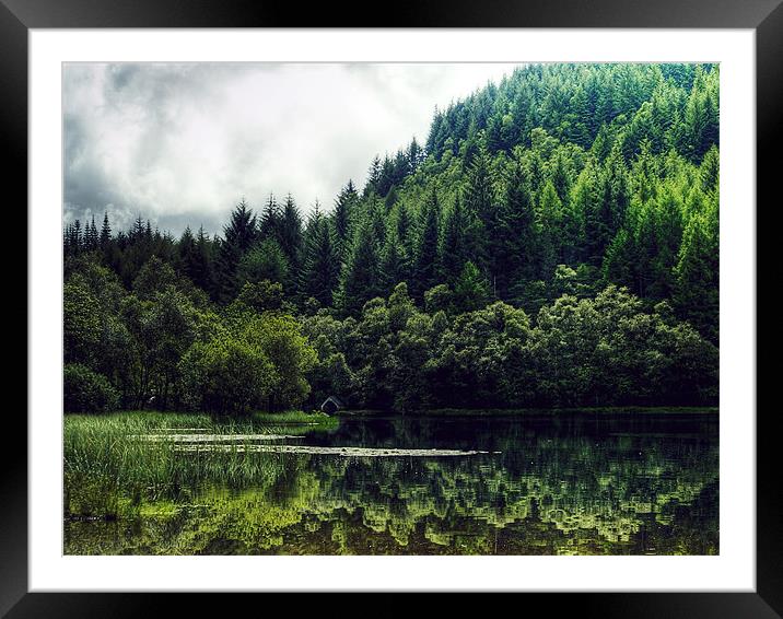 Reflections On Loch Chon, Scotland Framed Mounted Print by Aj’s Images