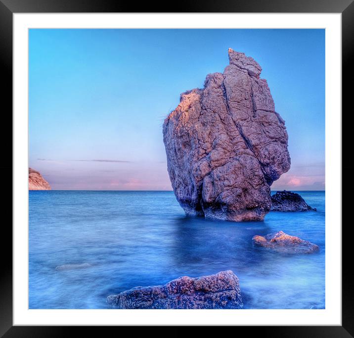 Aprodites Beach Framed Mounted Print by Aj’s Images