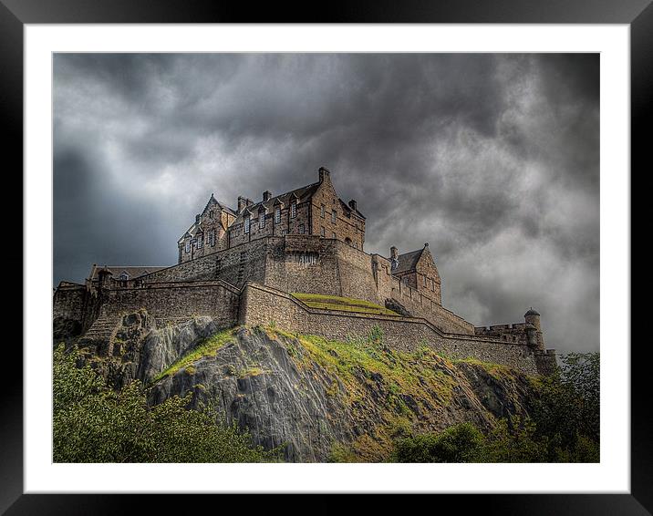 Edinburgh Castle Scotland Framed Mounted Print by Aj’s Images