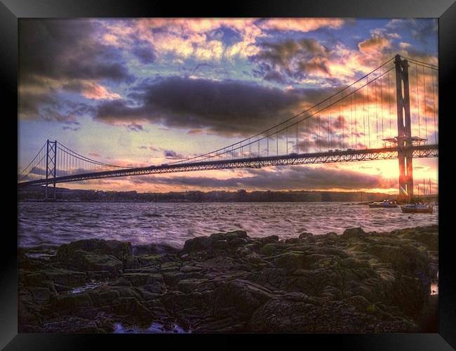 Forth Road Bridge Scotland Framed Print by Aj’s Images