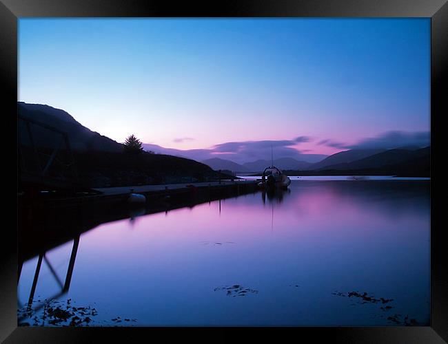 Loch Leven Sunset Framed Print by Aj’s Images