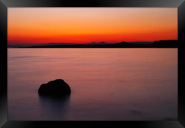 Sunset Over Shell Bay Framed Print by Aj’s Images