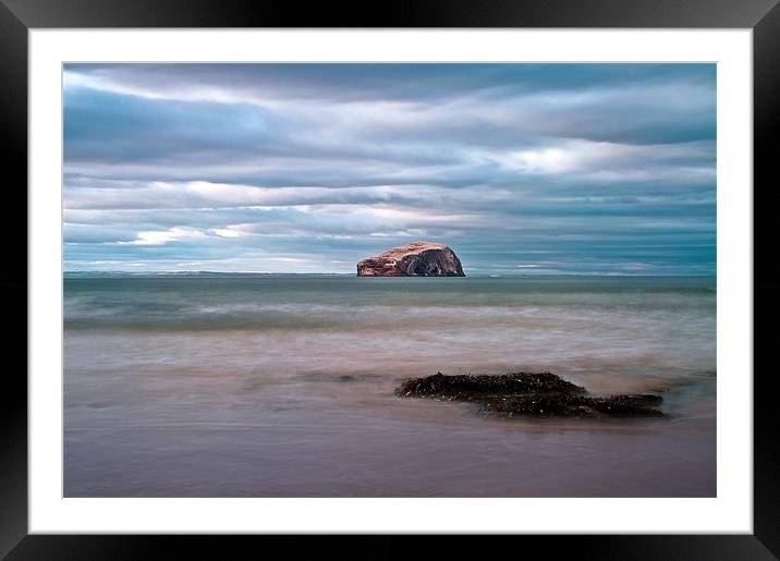 The Bass Rock from Seacliff Framed Mounted Print by Aj’s Images