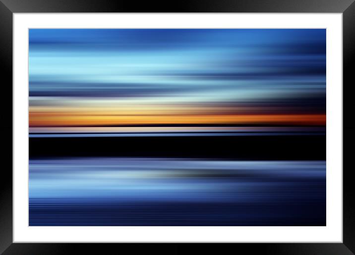 Seaside Abstract Framed Mounted Print by Aj’s Images