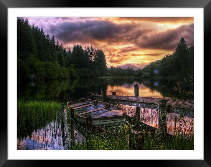 Loch Ard, Scotland Framed Mounted Print by Aj’s Images