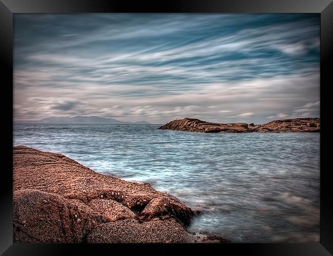 Isle of Arran from Troon Framed Print by Aj’s Images