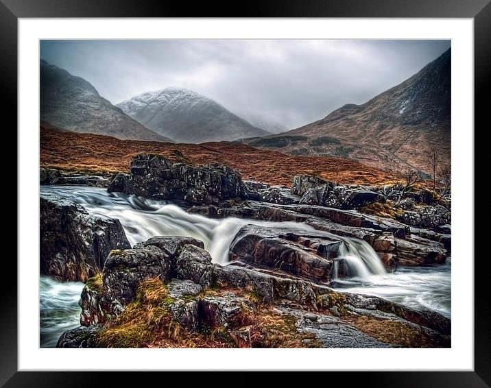 River Etive Framed Mounted Print by Aj’s Images